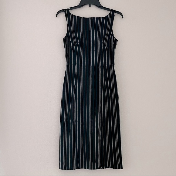 Express Stretch Pencil Striped Midi Dress - Picture 1 of 6